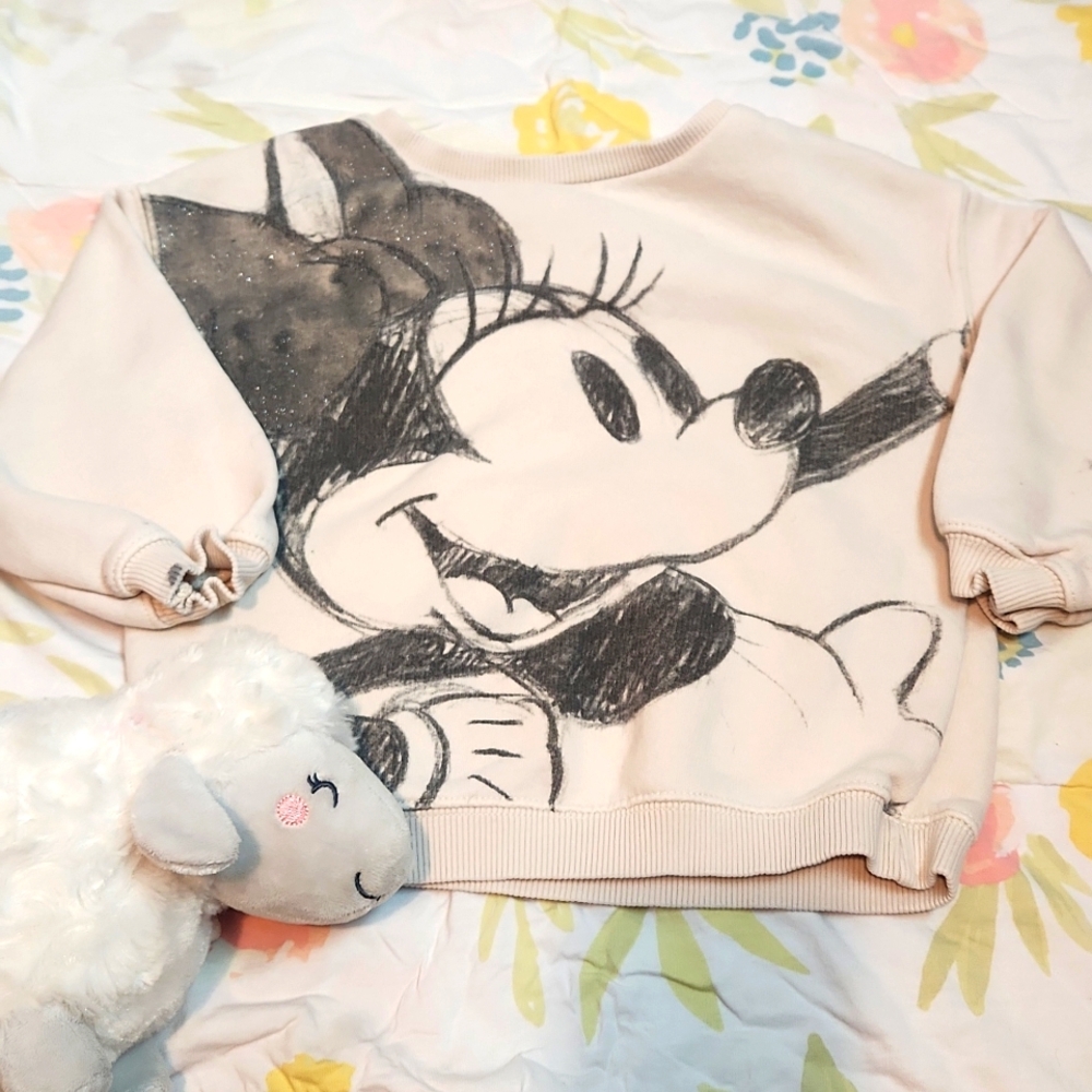 ZARA Baby Girl Minnie Mouse Sweater 2-3 T